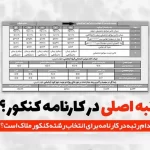رتبه اصلی در کارنامه کنکور کدام است