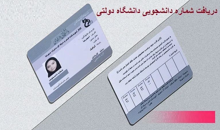 دریافت شماره دانشجویی دانشگاه دولتی